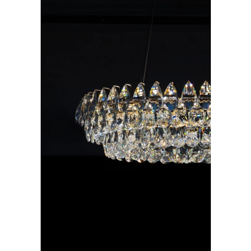 Lampa wisząca złota kryształowa 2-punktowa AZ6904 z serii BARLETTA - Azzardo