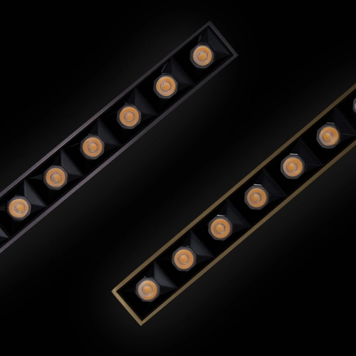 Reflektor szynowy magnetyczny złoto-czarny 46cm CCT AZ7182 z serii KIRA TRACK MAGNETIC - Azzardo