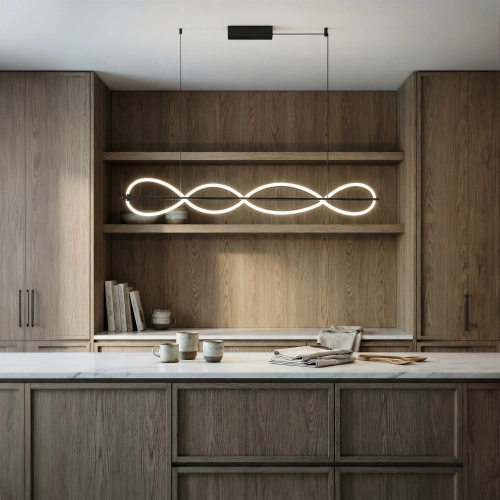 Lampa wisząca aluminiowa czarna 150cm AZ6746 z serii PESCARA - Azzardo