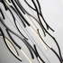 Lampa wisząca aluminiowa czarna 80cm LED AZ6819 z serii FLOW - Azzardo