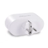 Wtyczka smart WiFi podwójna biała z tworzywa AZ3476 z serii AZzardo - Azzardo