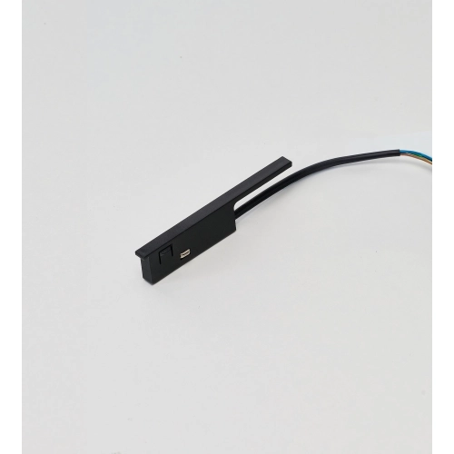 Końcówka zasilająca magnetyczna czarna z tworzywa AZ6987 z serii DELTA TRACK MAGNETIC SUPER SLIM - Azzardo