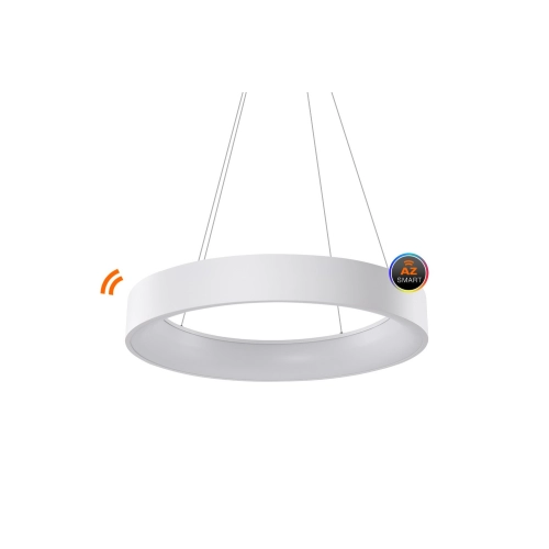 Lampa wisząca LED biała okrągła 80cm AZ3973 z serii SOLVENT - Azzardo