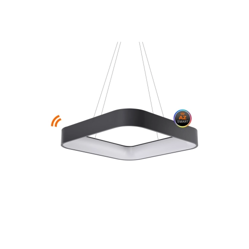 Lampa wisząca metalowa grafitowa okrągła 80cm AZ3986 z serii SOLVENT - Azzardo