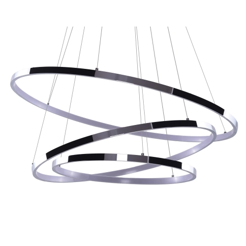 Lampa wisząca chromowana okrągła regulowana AZ2989 z serii RING WHEEL - Azzardo