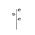 Lampa podłogowa metalowa chromowana 3-punktowa AZ0024 z serii TRINTON - Azzardo
