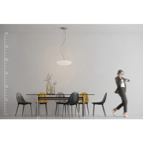 Lampa wisząca szklana biała 3-punktowa 50cm AZ0277 z serii PIRES - Azzardo