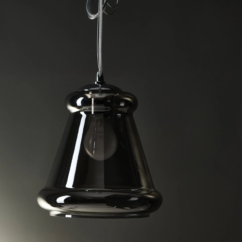 Lampa wisząca szklana dymiona chromowana AZ0453 z serii KEN - Azzardo