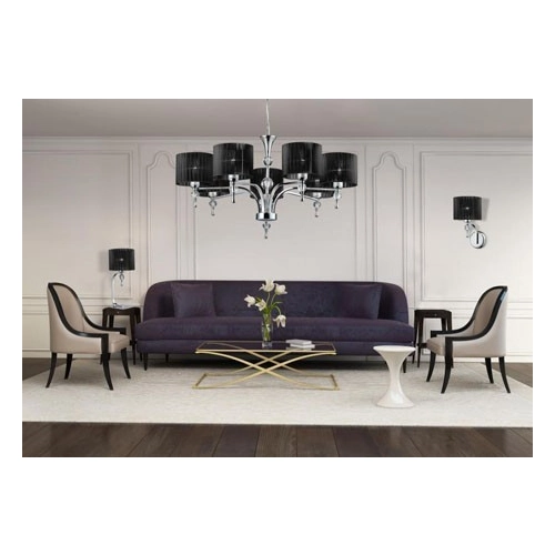 Lampa wisząca 5-punktowa czarna z chromem AZ0499 z serii IMPRESS - Azzardo