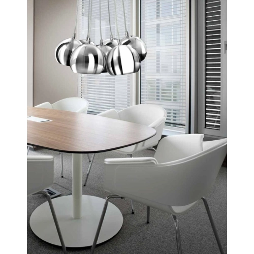 Lampa wisząca metalowa chromowana 15cm AZ1045 z serii NOA - Azzardo