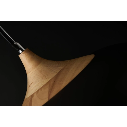 Lampa wisząca metalowa czarna z drewnem 36cm AZ1331 z serii PARMA - Azzardo