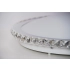 Plafon LED szklany biały chrom 40cm AZ1592 z serii GALLANT - Azzardo