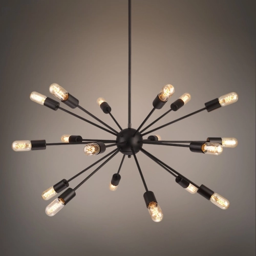 Lampa wisząca metalowa czarna 18-punktowa 79cm AZ1657 z serii ORBIT - Azzardo