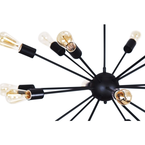Lampa wisząca metalowa czarna 18-punktowa 79cm AZ1657 z serii ORBIT - Azzardo