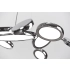Lampa wisząca chromowana metalowa 83cm AZ1786 z serii SATELLITE - Azzardo