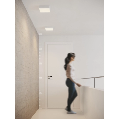 Plafon LED kwadratowy czarny 22cm AZ2271 z serii MONZA - Azzardo
