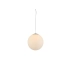 Lampa wisząca szklana biała z chromem 30cm AZ2516 z serii WHITE BALL - Azzardo