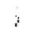 Lampa wisząca szklana chromowana 4-punktowa AZ2531 z serii SILVER BALL - Azzardo