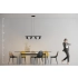 Lampa wisząca metalowa czarno-biała 100cm AZ2696 z serii CLAMOR - Azzardo