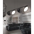 Lampa wisząca metalowa czarno-biała 100cm AZ2696 z serii CLAMOR - Azzardo