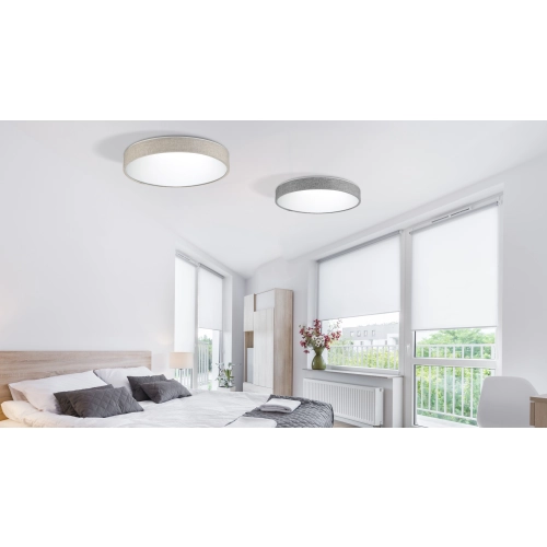 Plafon materiałowy beżowy okrągły 48cm AZ2716 z serii COLLODI - Azzardo