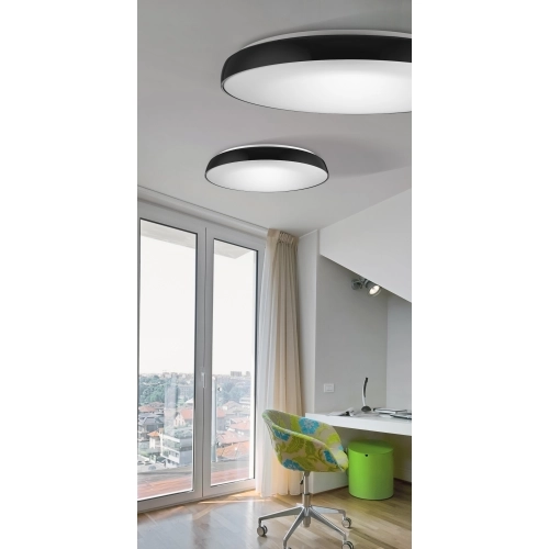 Plafon LED czarny metalowy okrągły 55cm AZ2744 z serii CORTONA - Azzardo