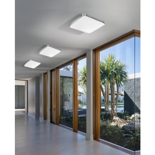 Plafon kwadratowy srebrny 50cm LED AZ2758 z serii QUADRO - Azzardo