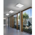 Plafon kwadratowy srebrny 50cm LED AZ2758 z serii QUADRO - Azzardo