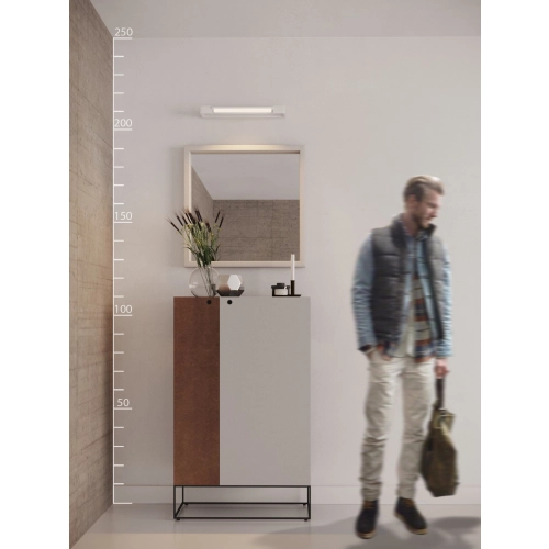 Kinkiet łazienkowy biały metalowy 45cm IP44 AZ2791 - Azzardo