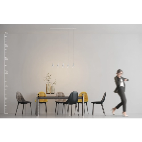 Lampa wisząca metalowa biała 5-punktowa AZ2848 z serii DALMATIA - Azzardo