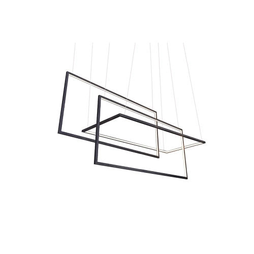 Lampa wisząca metalowa czarna 130cm AZ2914 z serii RING METRIC - Azzardo