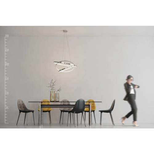 Lampa wisząca chromowana okrągła regulowana AZ2989 z serii RING WHEEL - Azzardo
