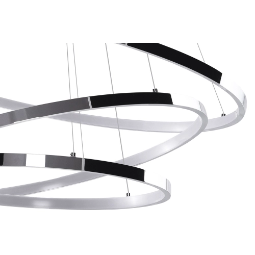 Lampa wisząca chromowana okrągła regulowana AZ2989 z serii RING WHEEL - Azzardo