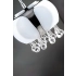 Lampa wisząca szklana dymiona chromowana 22cm AZ3082 z serii Burn - Azzardo