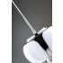 Lampa wisząca szklana dymiona chromowana 22cm AZ3082 z serii Burn - Azzardo