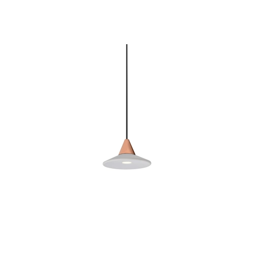 Lampa wisząca metalowa miedziana z czarnym kablem AZ3085 z serii Tentor - Azzardo