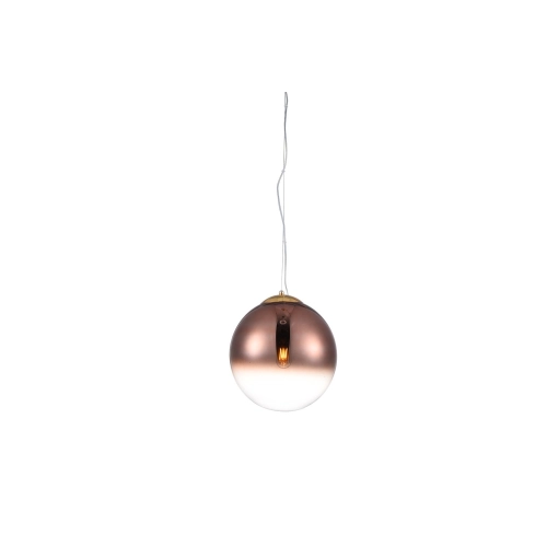 Lampa wisząca szklana miedziana 30cm AZ3109 z serii Iris - Azzardo