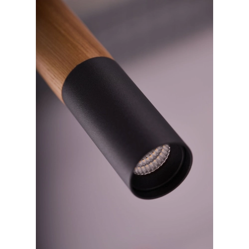 Lampa wisząca drewniana brązowo-czarna AZ3339 z serii Izolda - Azzardo