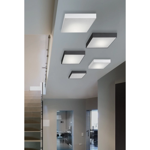 Plafon LED kwadratowy czarno-biały 17cm AZ3684 z serii MONZA II - Azzardo