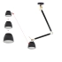 Lampa wisząca loft metalowa czarno-złota AZ4189 z serii Zyta - Azzardo