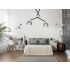 Lampa wisząca loft metalowa czarno-złota 2-punktowa AZ4191 z serii Zyta - Azzardo
