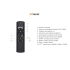 Wentylator sufitowy LED czarny z elementami teak AZ4450 z serii VENETI - Azzardo