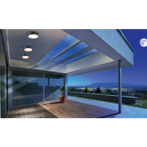 Plafon zewnętrzny LED czarny okrągły 20cm AZ4490 z serii Casper - Azzardo