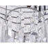 Azzardo Lampa wisząca srebrna metalowa szklana 12-punktowa AZ4752 z serii CRYSTAL