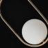 Lampa wisząca szklana kula złoto-biała 20cm AZ4981 z serii COCO - Azzardo