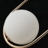 Lampa wisząca szklana kula złoto-biała 20cm AZ4981 z serii COCO - Azzardo