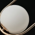 Lampa wisząca szklana kula złoto-biała 20cm AZ4981 z serii COCO - Azzardo