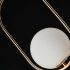Lampa wisząca szklana kula złoto-biała 20cm AZ4981 z serii COCO - Azzardo