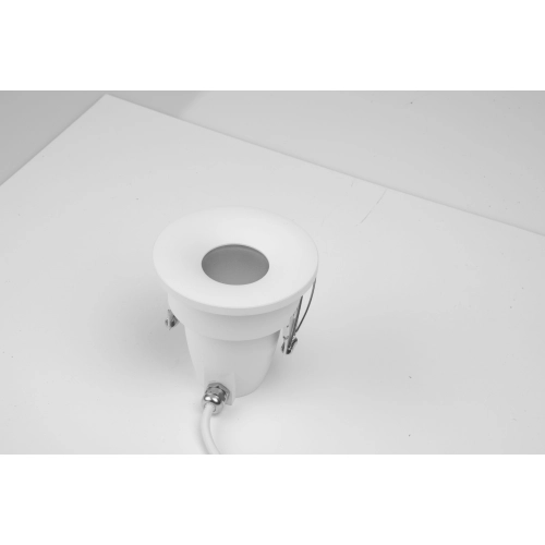 Oczko wpustowe białe metalowe IP65 AZ5389 z serii ROMOLO - Azzardo