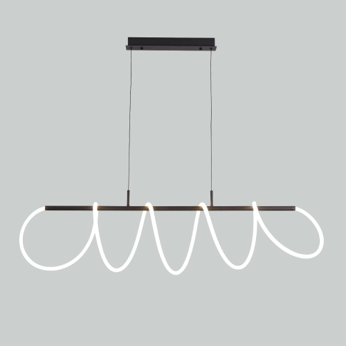 Lampa wisząca LED czarna metalowa 120cm AZ5827 z serii ZIGZAK - Azzardo